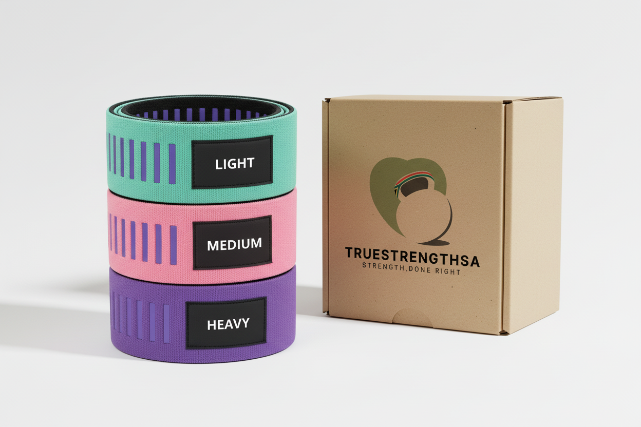 Resistance Bands with Matching Packaging Style